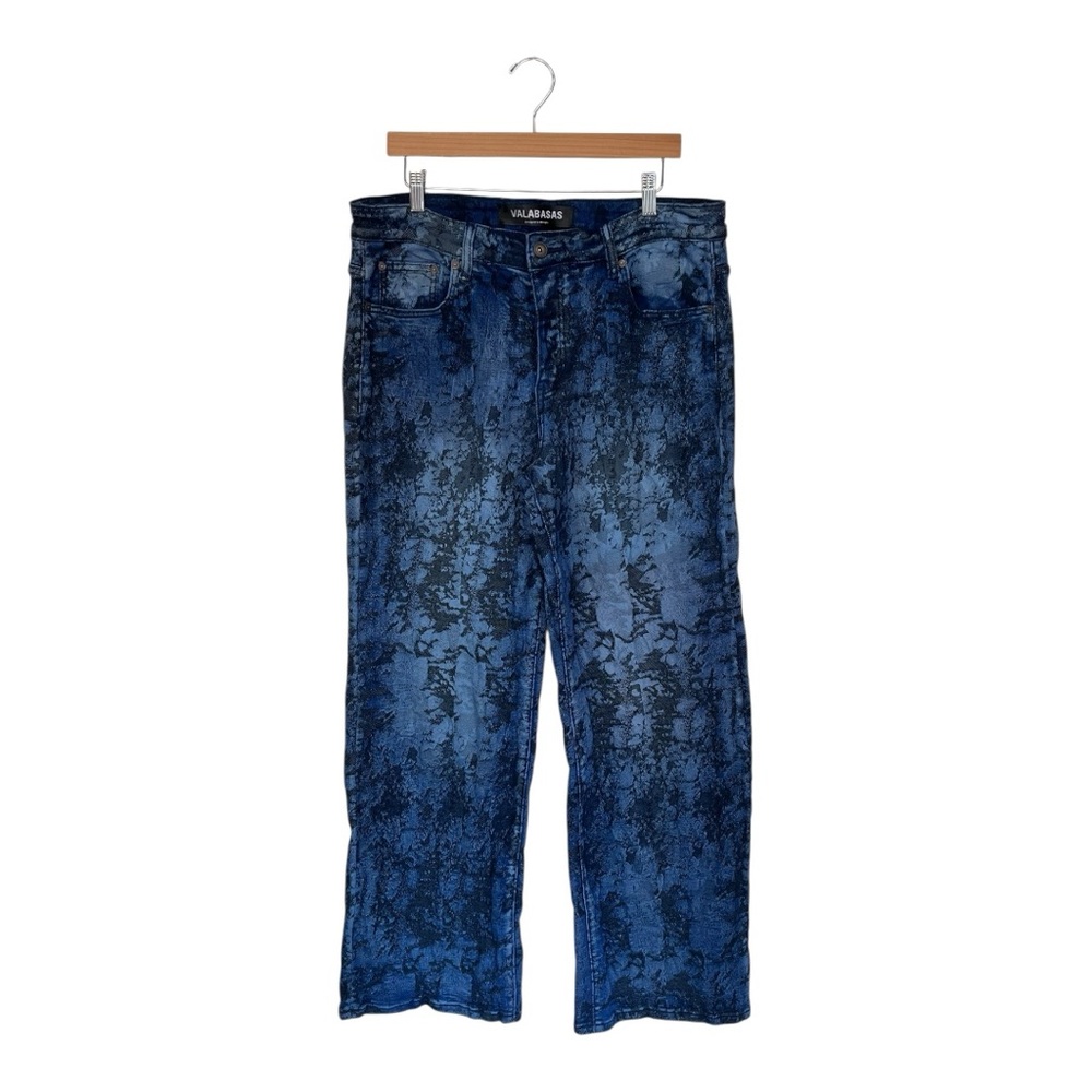VALABASAS | MENS DENIM RANGER BAGGY DENIM JEAN VINTAGE BLUE DYEING 36 - Picture 7 of 16